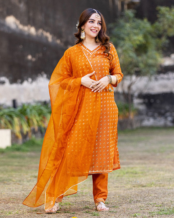 Sagrika Chanderi Suit Set