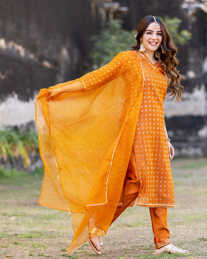Sagrika Chanderi Suit Set
