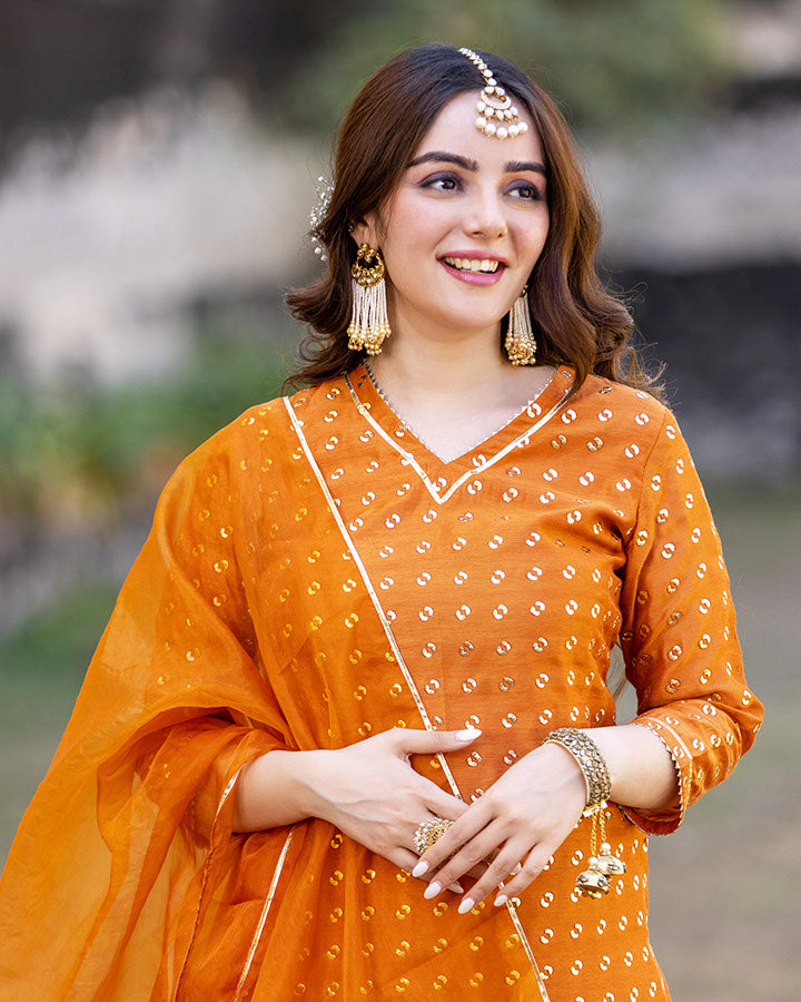 SAGRIKA CHANDERI SUIT SET