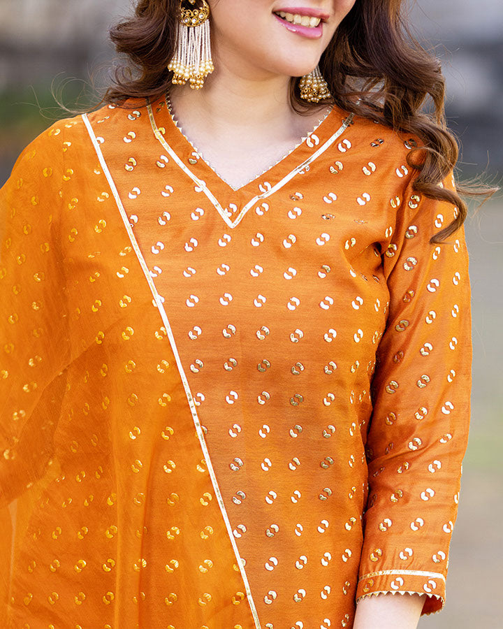 Sagrika Chanderi Suit Set