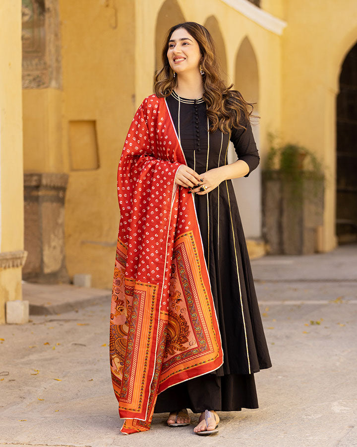 Raven Kalamkari Suit Set