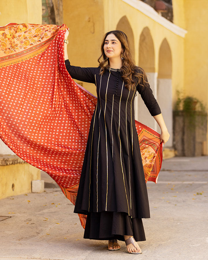 Raven Kalamkari Suit Set