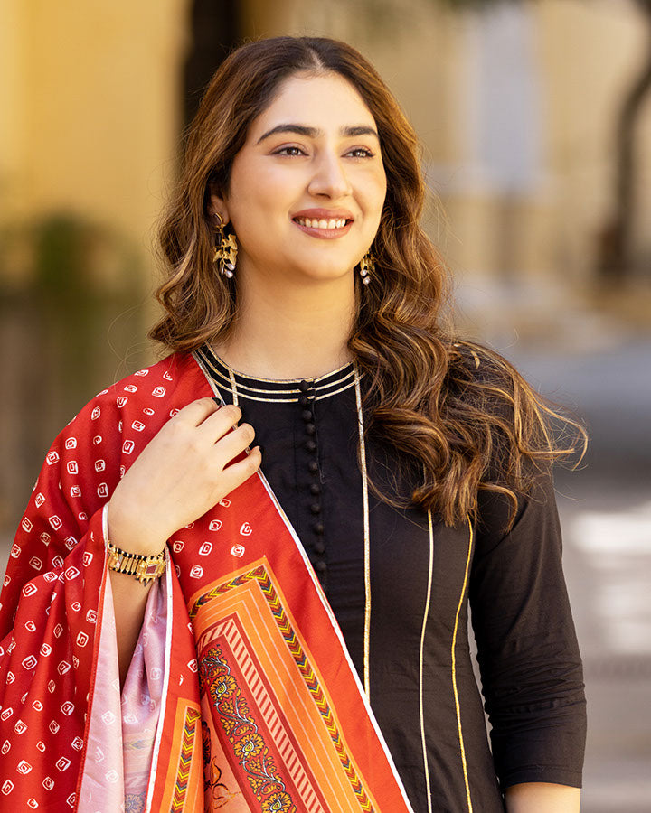 Raven Kalamkari Suit Set