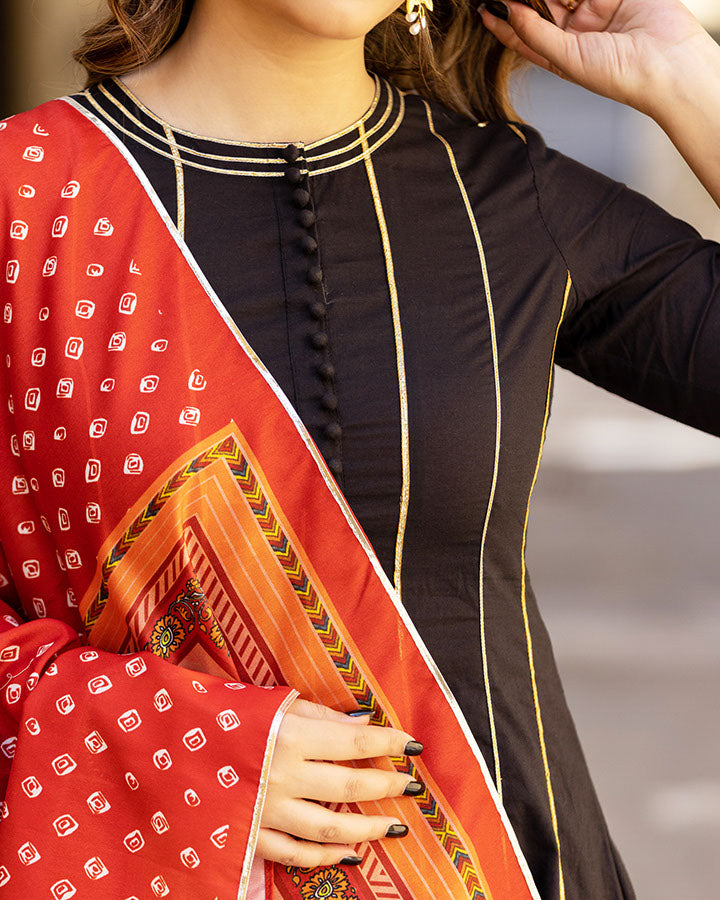 Raven Kalamkari Suit Set
