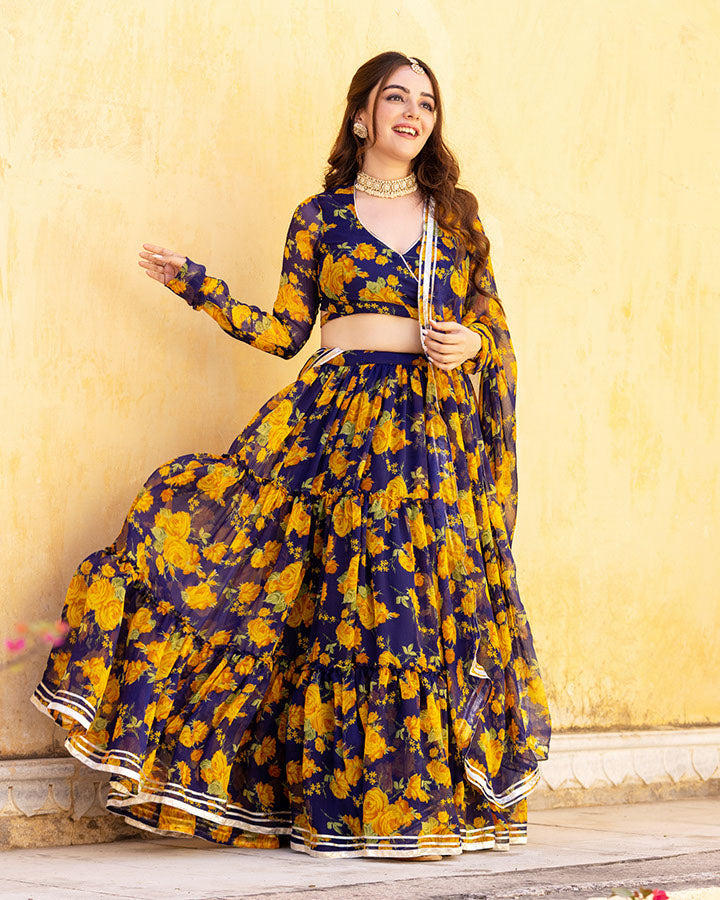 Maisha Chiffon Lehengha Set
