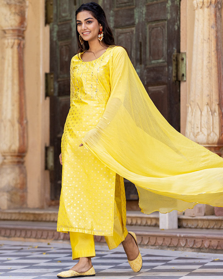 Erika Chanderi Suit Set