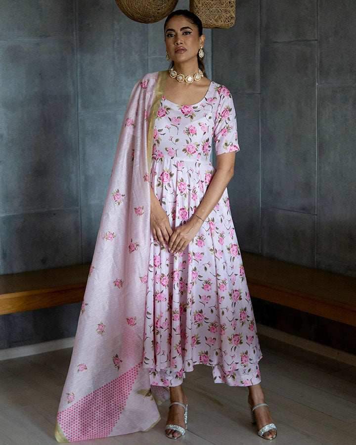 Pink Rose Suit Set