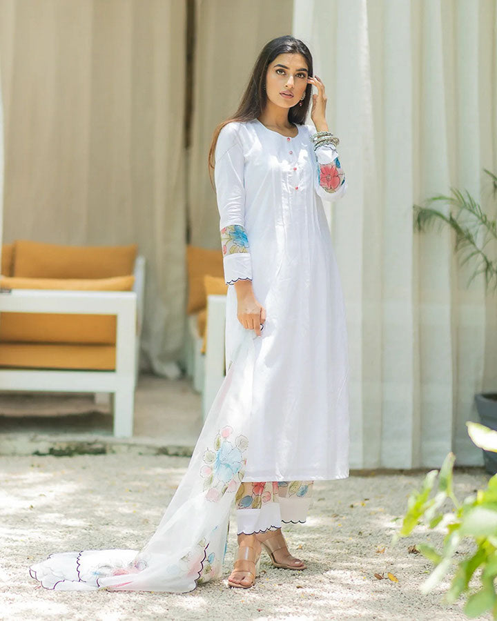 open lace back dress Maria B Organza Suit Collection main image 0