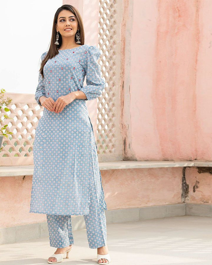 Astric Sheesha Kurta Set