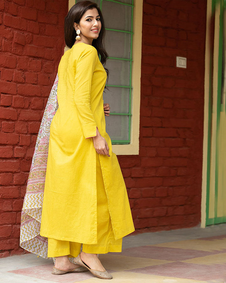 Olive Doria Dupatta Suit