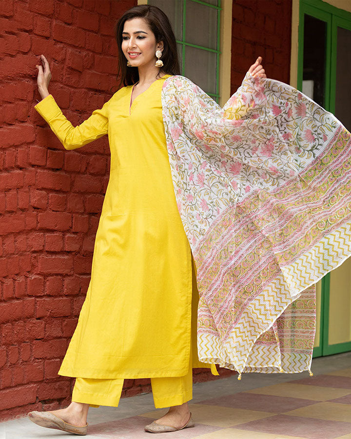 Olive Doria Dupatta Suit