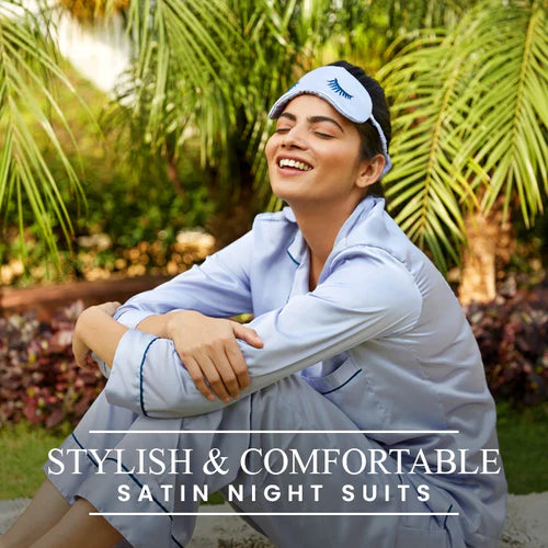 Stylish and Comfortable Satin Night Suits