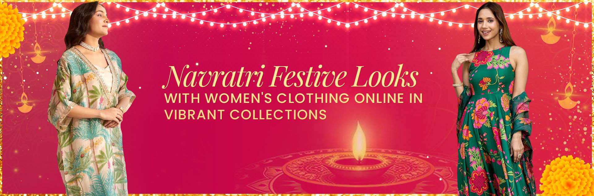 Navratri Festive Looks with Women's Clothing Online in Vibrant Collect ...