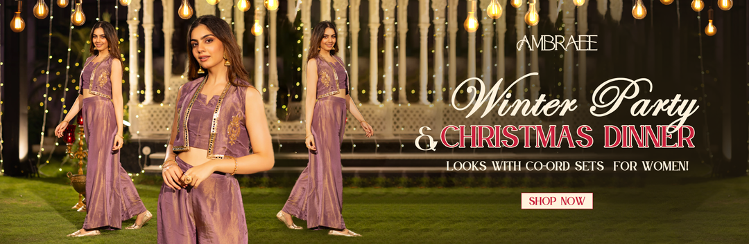 Winter Party and Christmas Dinner Looks with Co-ord Sets for Women