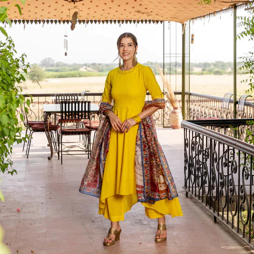 Rayon Stitched Ladies Designer Kurti Sharara Suit, Machine Wash at Rs  520/set in Jaipur