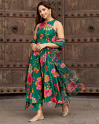 Verdant Florian Anarkali Set