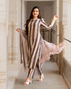 Grey Bagru Story Suit Set