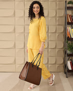 Yellow Tie-up Co-ord Set