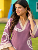 MAUVE LINEN CO-ORD SET