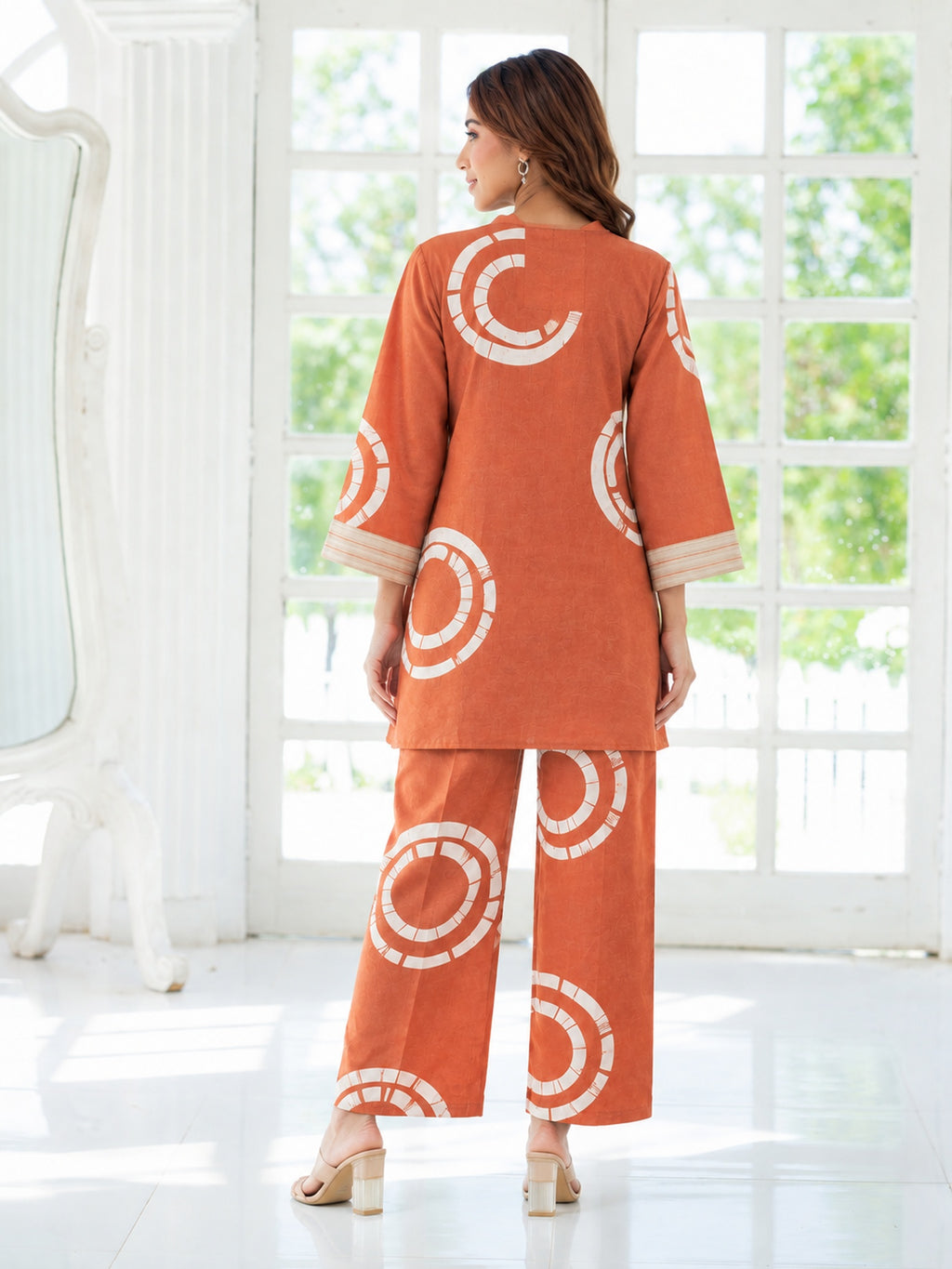 TERRACOTTA LINEN CO-ORD SET
