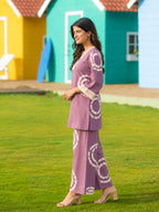 MAUVE LINEN CO-ORD SET
