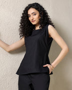 CLASSIC BLACK SLEEVELESS CO-ORD SET