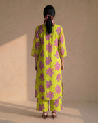 Yellow Bloom Floral Kurta Set