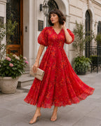 CRIMSON MEADOW DRESS