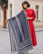 ORANGE KURTA ONLY & SILK DUPATTA
