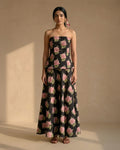 Black Floral Tube Co-ords