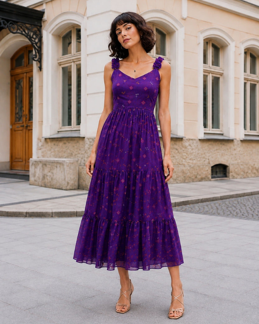 VIOLET CLOVER DRESS