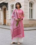 BLUSH KURTA ONLY & DUPATTA
