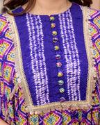 Purple Tie Dye Kurta Set