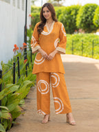 MUSTARD LINEN CO-ORD SET