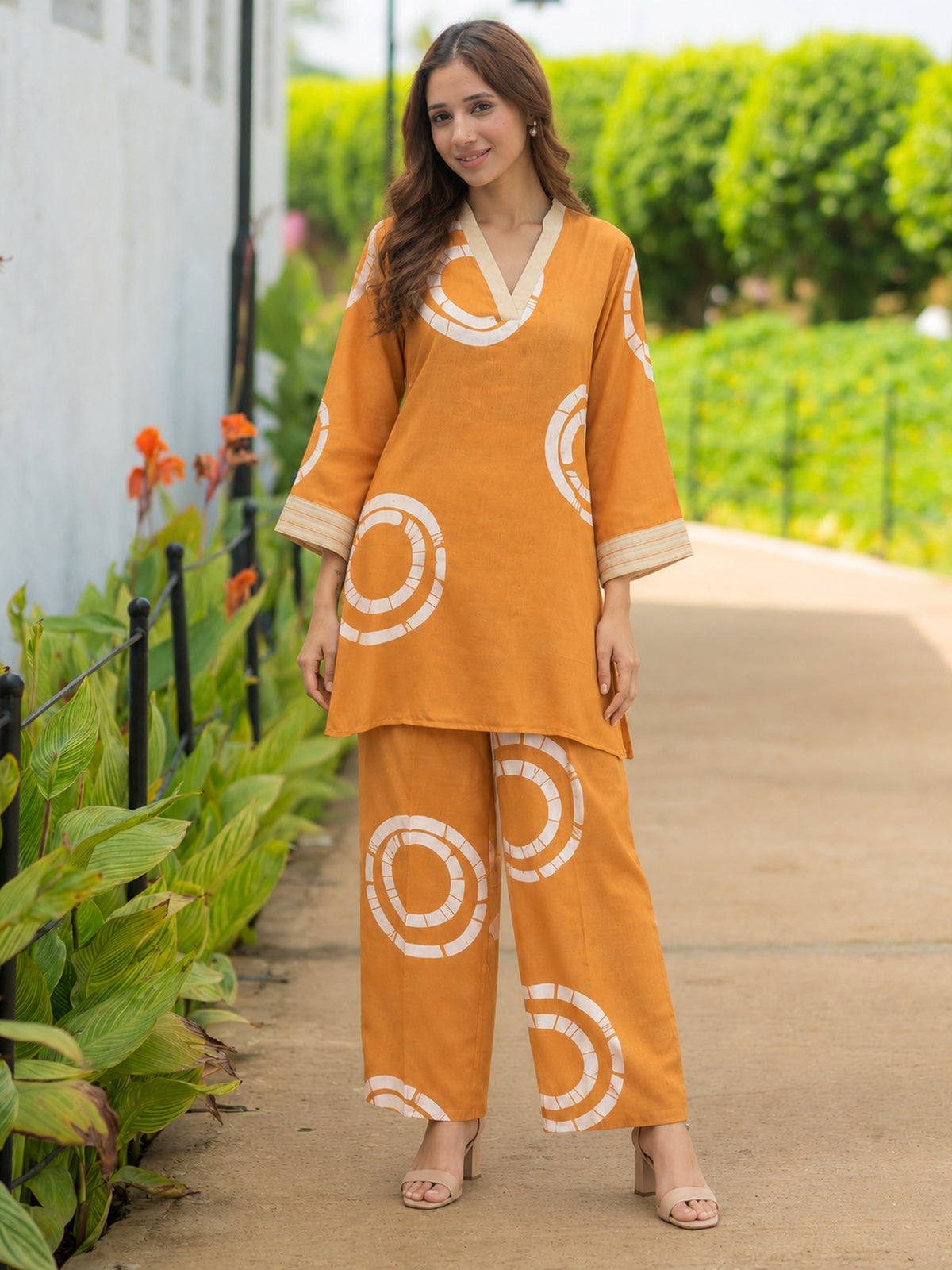 MUSTARD LINEN CO-ORD SET