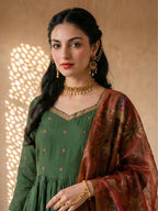 THE EMERALD TWILIGHT ANARKALI SUIT SET