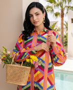 Multicolour Striped co-ord set