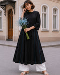 BLACK KURTA ONLY & DUPATTA