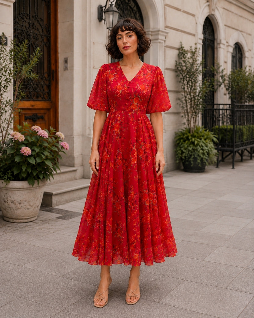 CRIMSON MEADOW DRESS