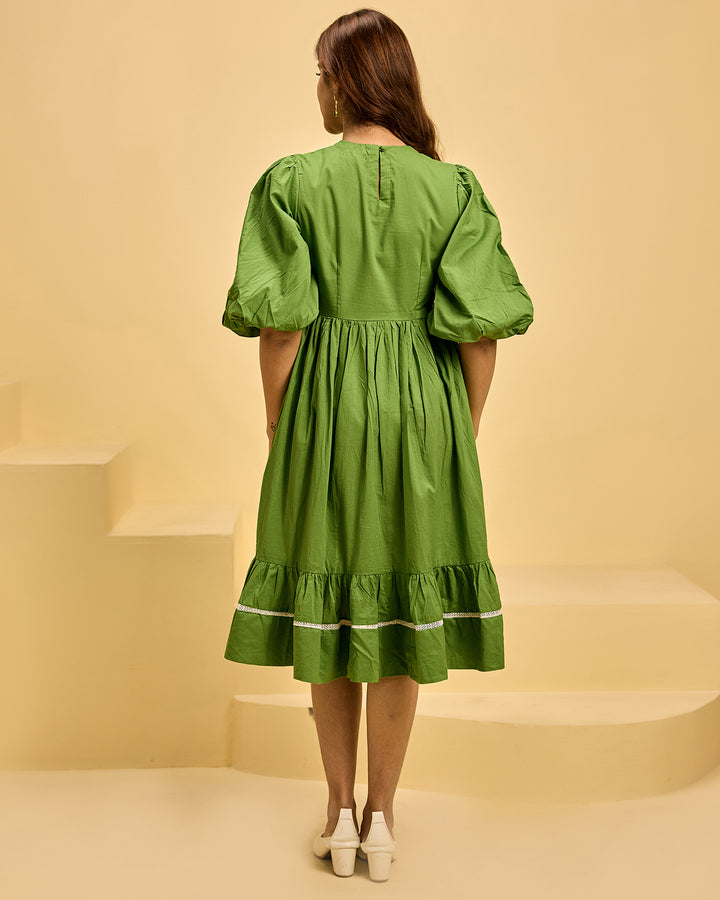 MOSS GREEN DRESS