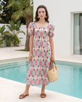 White Ikat Dress