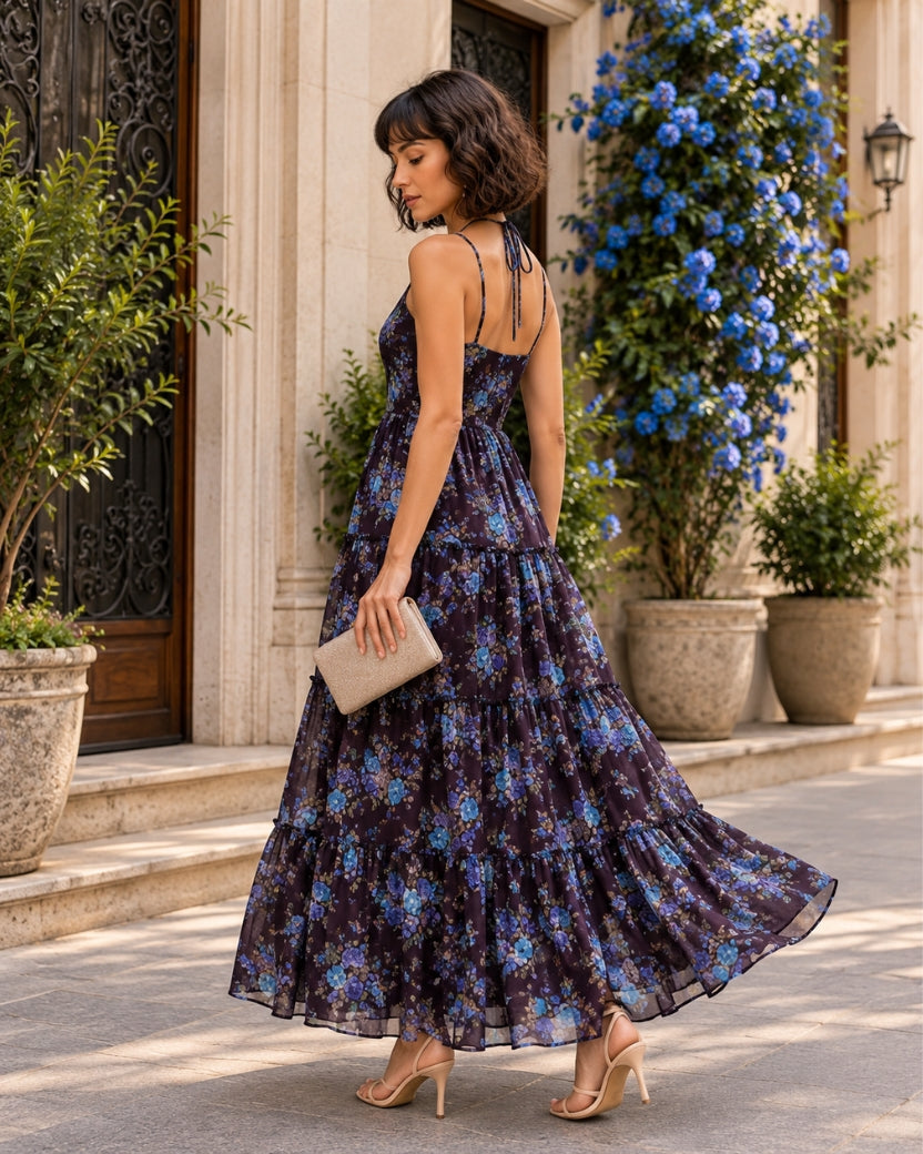 TWILIGHT FLORAL DRESS