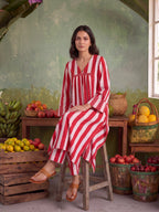 URBAN CANDY STRIPE KURTA SET
