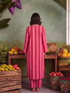 URBAN BERRY STRIPE KURTA SET