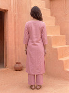 THE ROSE CHECKMATE KURTA SET