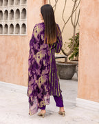 Purple Tie Dye Suit Set