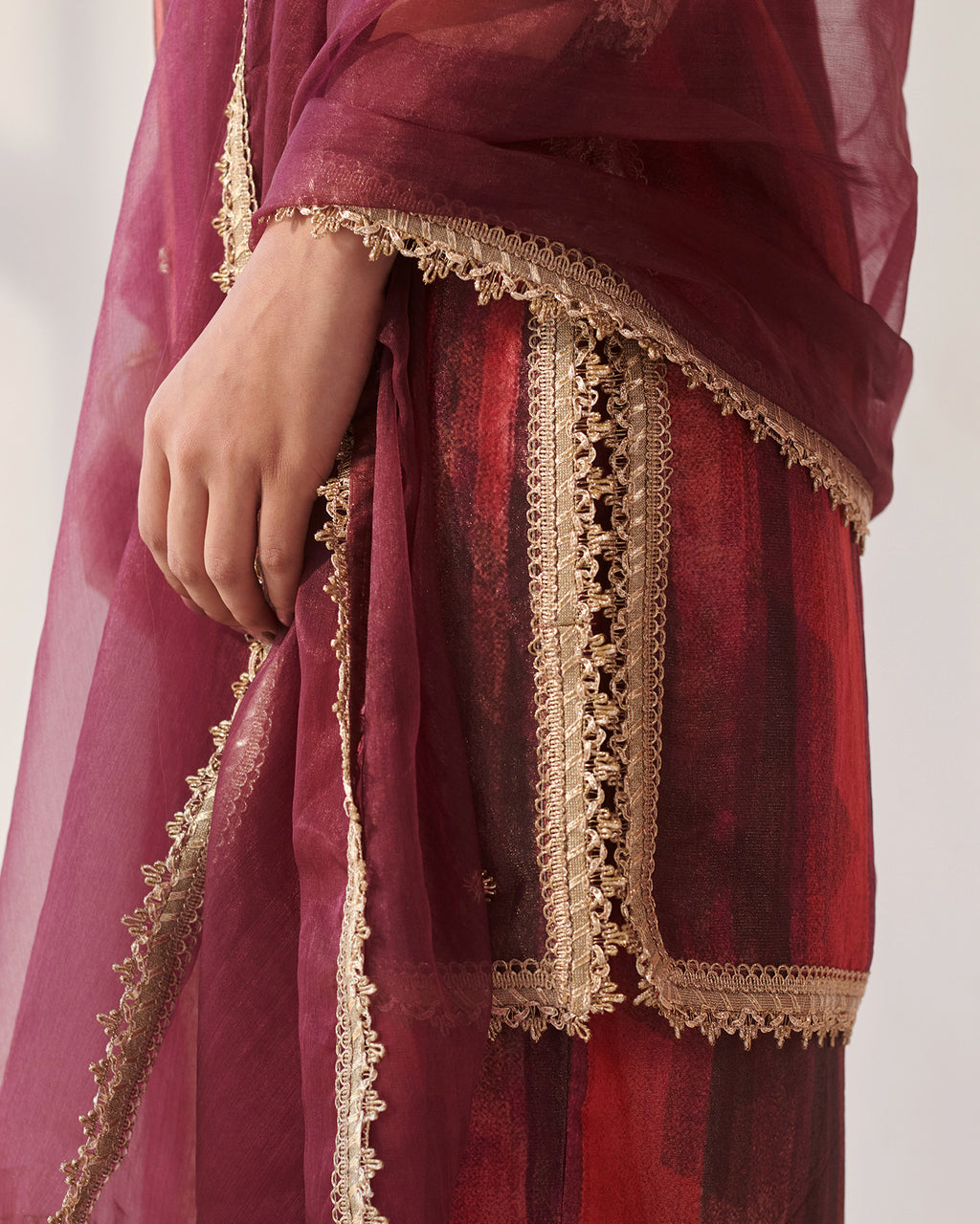 Magenta Gota Work Suit Set