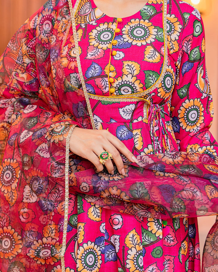 Sunflower Kalamkari Suit