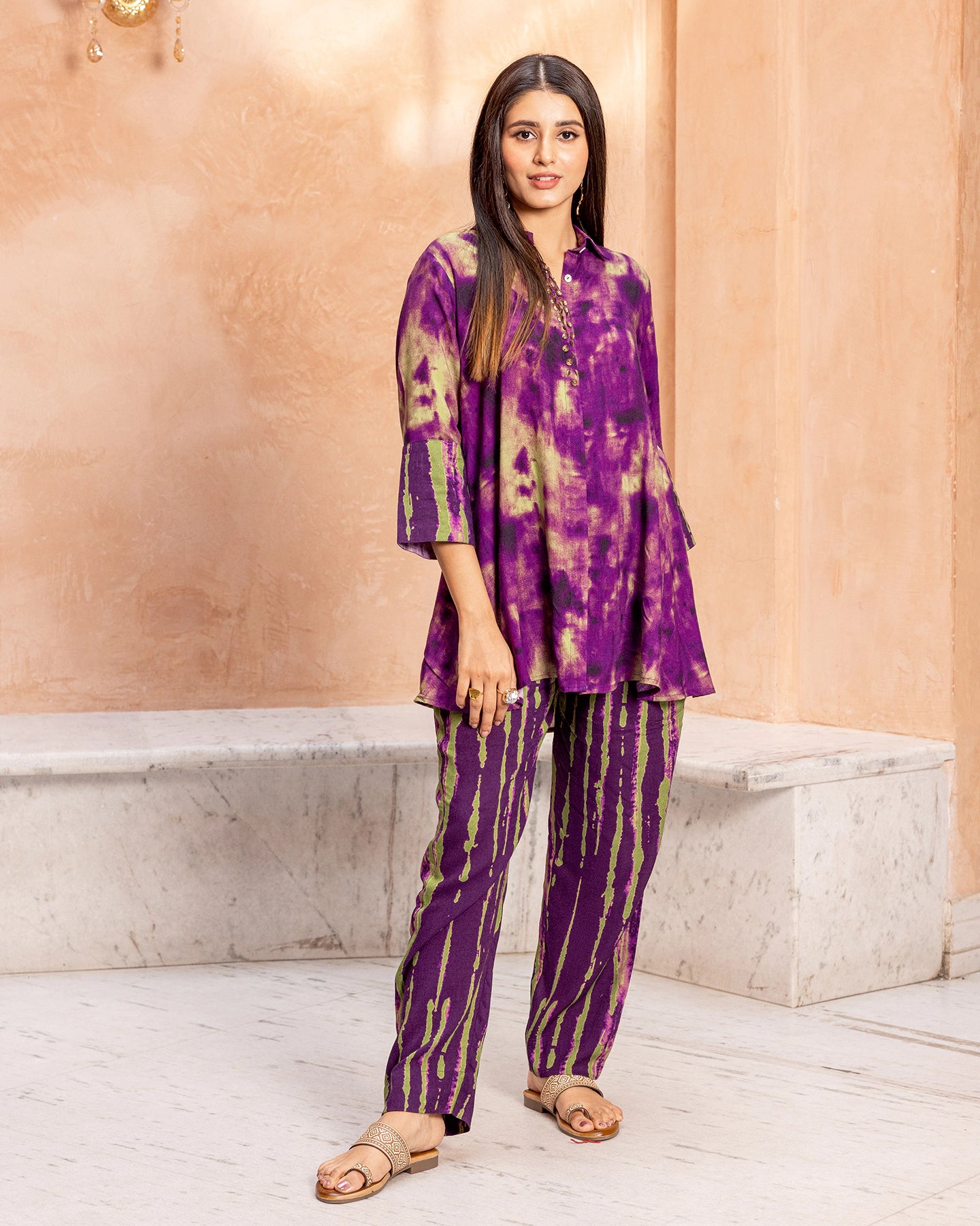 Purple Tie Dye Co-ord Set