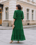 EMERALD BANDHEJ DRESS